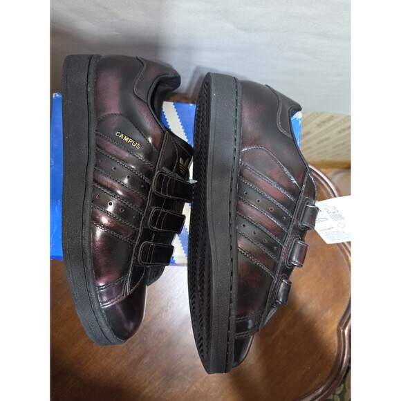 Adidas Campus CF PTR 146986 Burgundy Trefoil Hook/Loop Shoes Mens 7.5 Vintage main image 9
